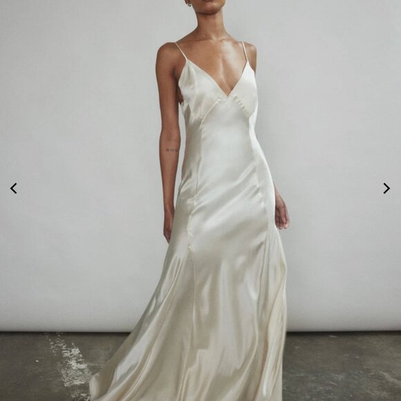 Simone Slip Dress - Ivory - Size M - PART OF SET - Picture 4 of 11